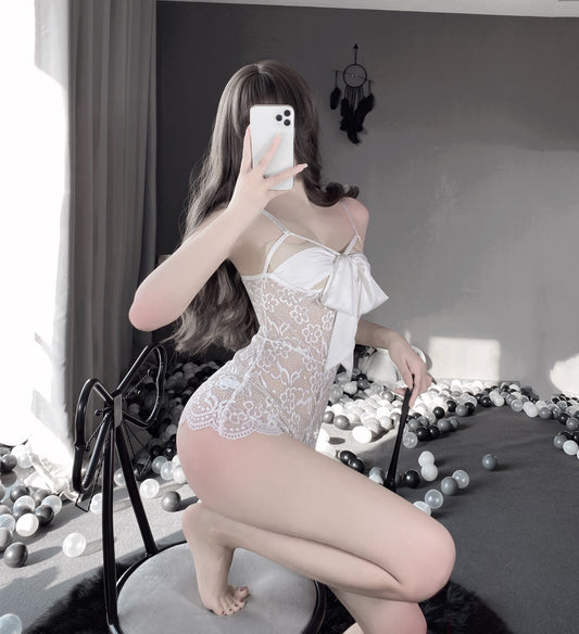 性感蝴蝶结蕾丝